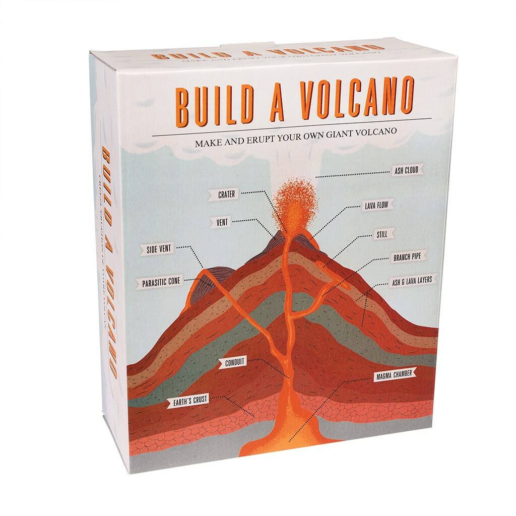 Build Your Own Erupting Volcano Kit, Multi - Coloured - Toys & Games - The Present King