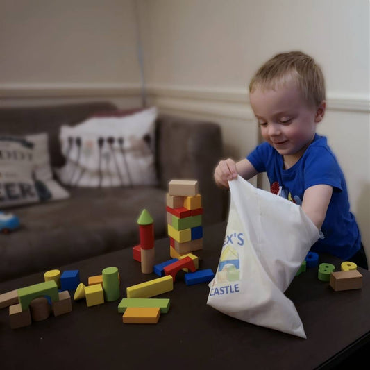 Building Blocks Set Of 50 With Personalised Gift Bag - Toys & Games - The Present King