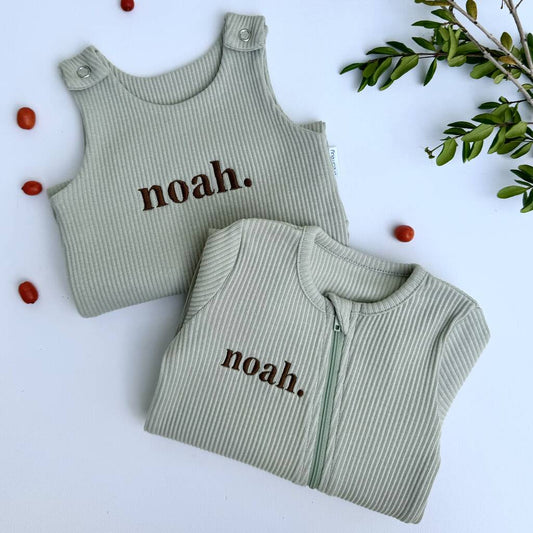 Bundle Personalised Baby Gifts Dungarees And Zip Romper - Clothing & Accessories - The Present King