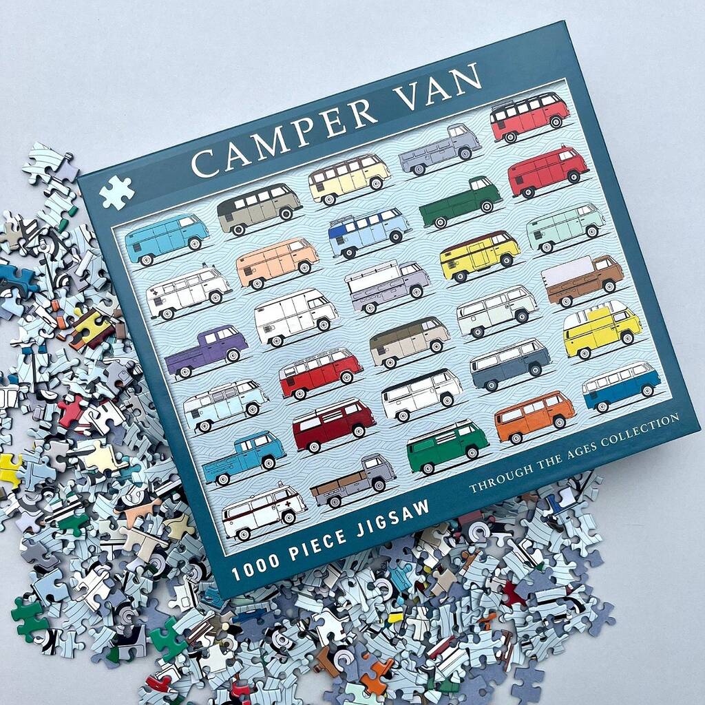 Camper Van 1000 Piece Jigsaw, Green - Toys & Games - The Present King