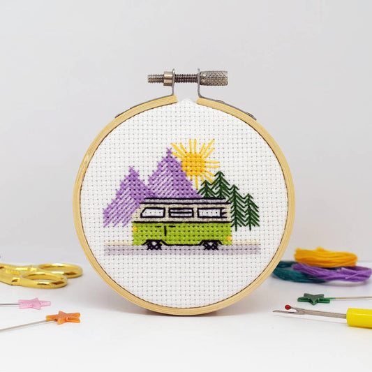 Campervan' Mini Cross Stitch Kit - Toys & Games - The Present King