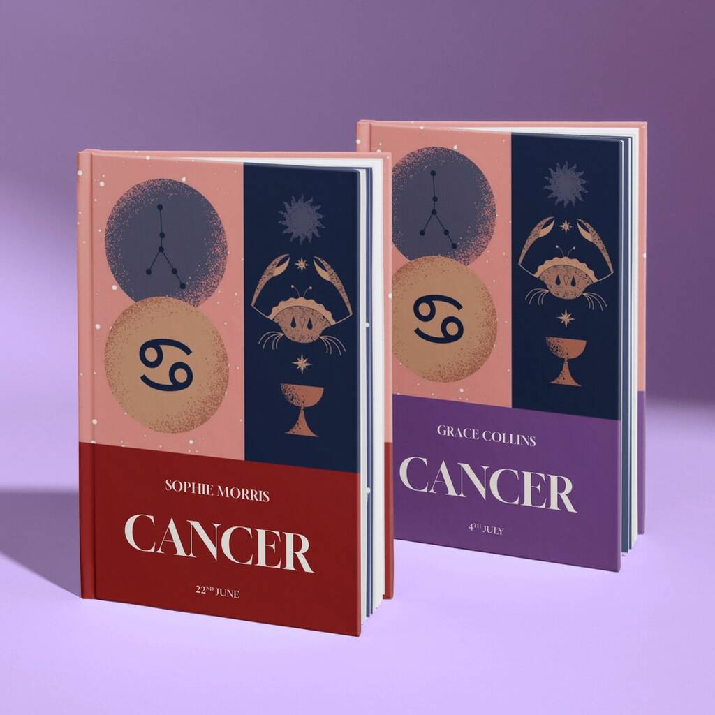 Cancer Star Sign Gift Personalised Astrology Book, Multiple Choices Available - Books - The Present King