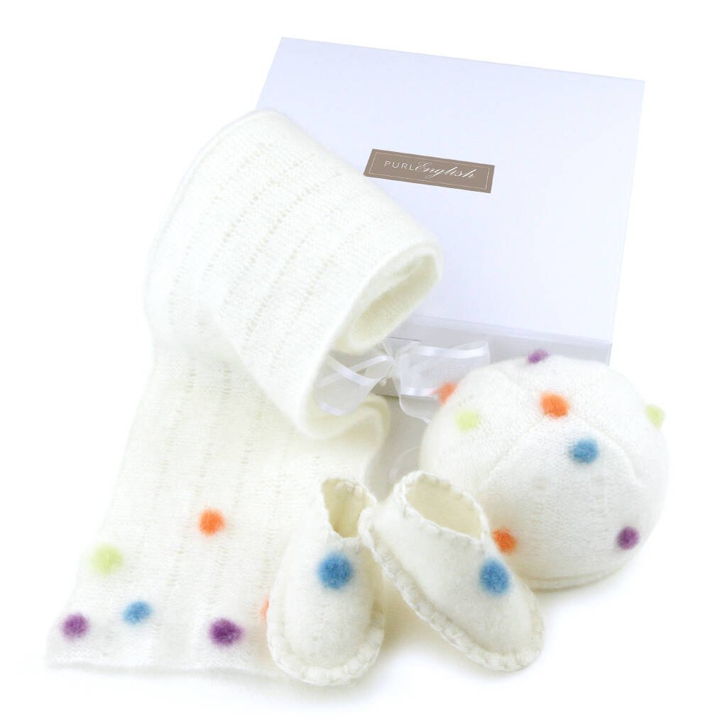 Cashmere Cosy Gift Set For Baby, Cream - Baby & Toddler Clothing - The Present King