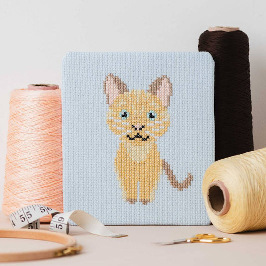 Cat Counted Cross Stitch Kit For Children - Toys & Games - The Present King