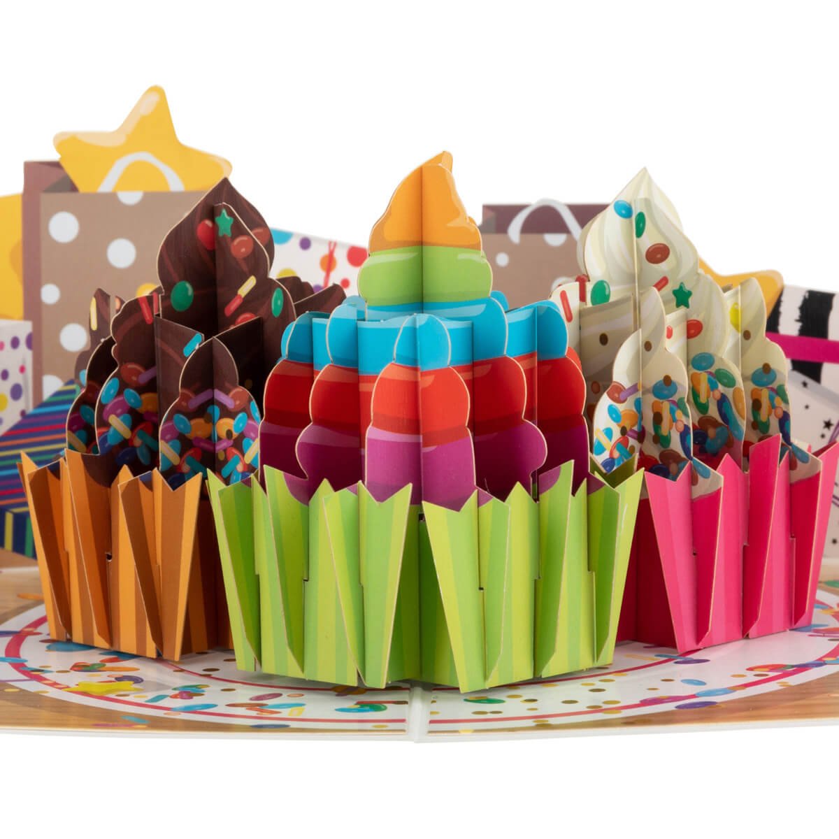 Celebration Cupcakes Pop Up Card - Toys & Games - The Present King