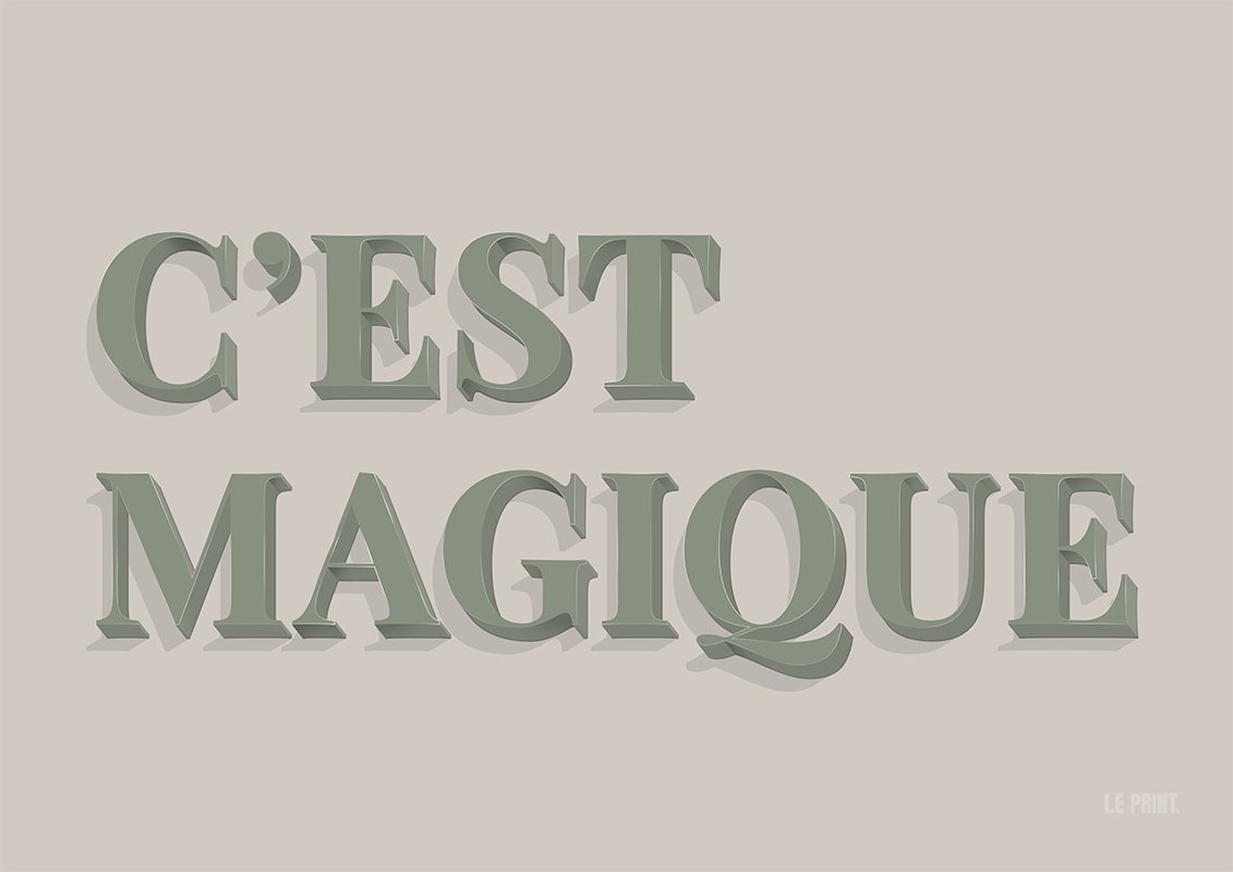 C'est Magique (Grey/Green) - Home & Garden - The Present King