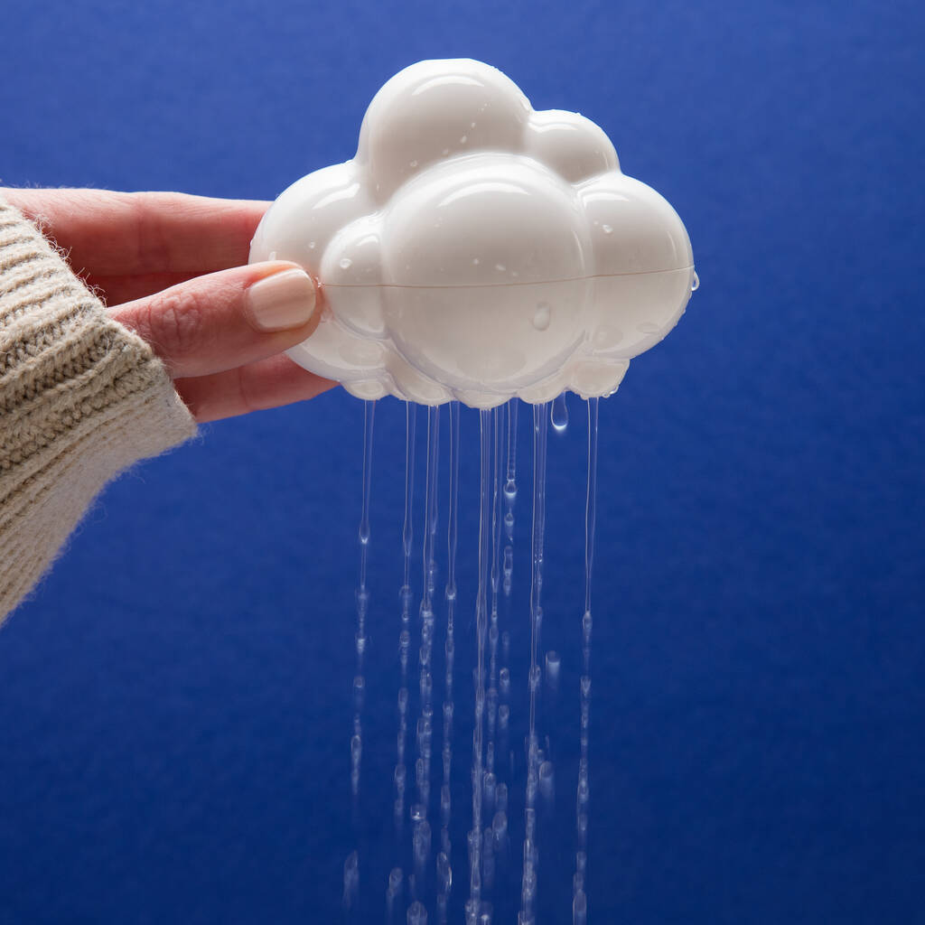 Children's Rain Cloud Bath Toy, Blue/White - Toys & Games - The Present King