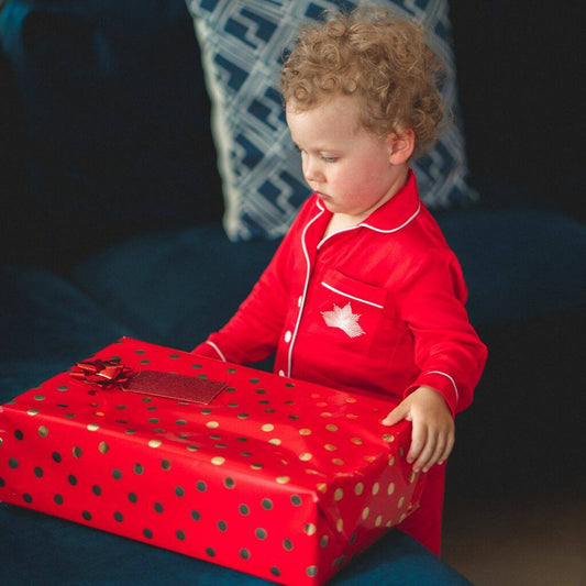 Children's Sen Ruby Pyjama Set, Red - Clothing & Accessories > Clothing > Baby & Toddler Clothing > Baby & Toddler Sleepwear - The Present King