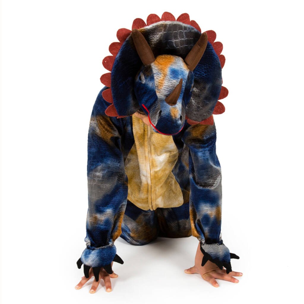 Children's Triceratops Costume, Green - Toys & Games > Toys > Dress Up & Pretend Play > Costumes - The Present King