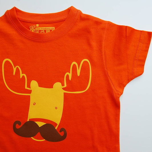 Child's Moosetache T Shirt - Clothing & Accessories - The Present King