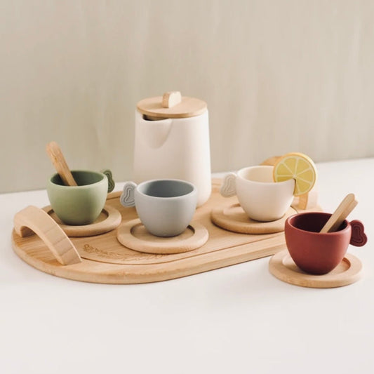 Childs Wooden Tea Set, Role Play Toys - Toys & Games - The Present King