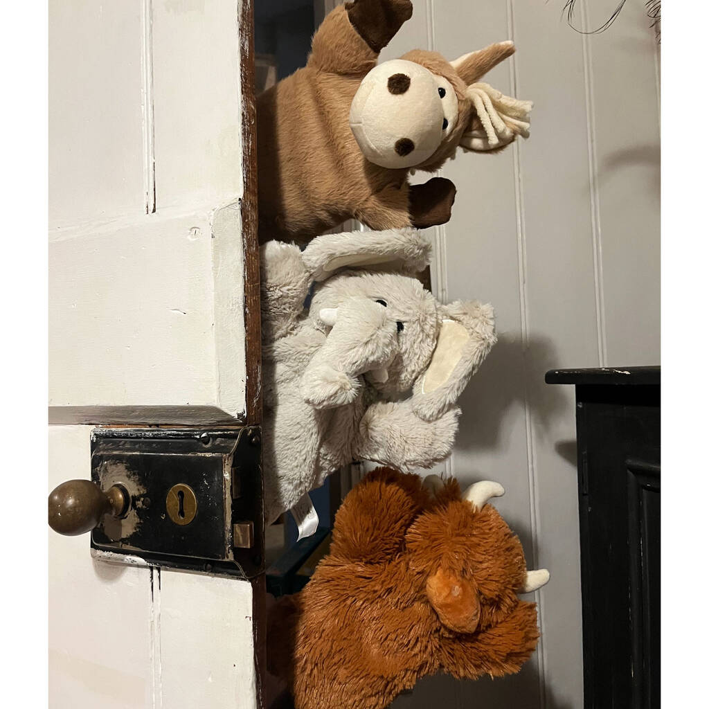 Choice Of Three Fluffy Puppets, Brown/Grey - Toys & Games - The Present King