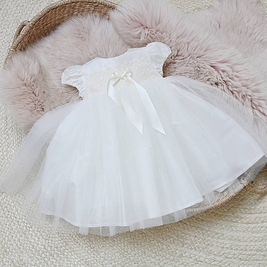 Christening Dress 'Lola', Ivory - Clothing & Accessories - The Present King