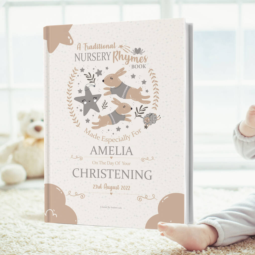 Christening Keepsake Gift Book Personalised For Baby - Toys & Games - The Present King