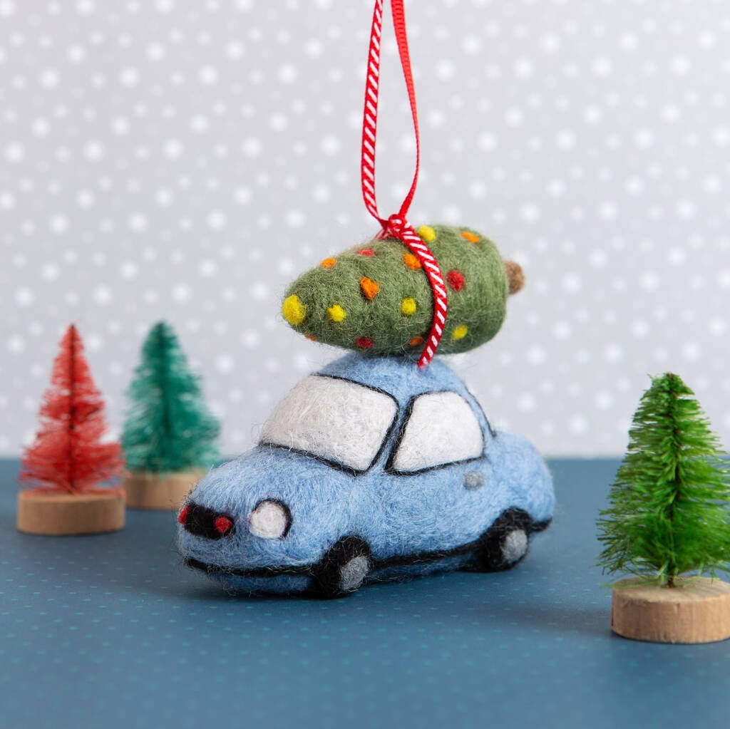 Christmas Car Mini Needle Felting Kit - Toys & Games - The Present King