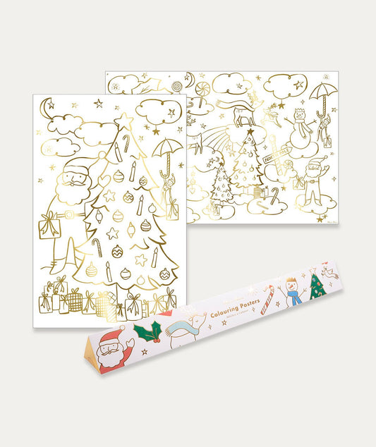 Christmas Colouring Posters - Multi - Toys & Games - The Present King