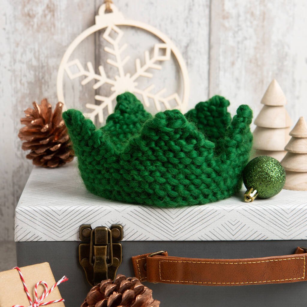 Christmas Crown Easy Knitting Kit - Toys & Games - The Present King