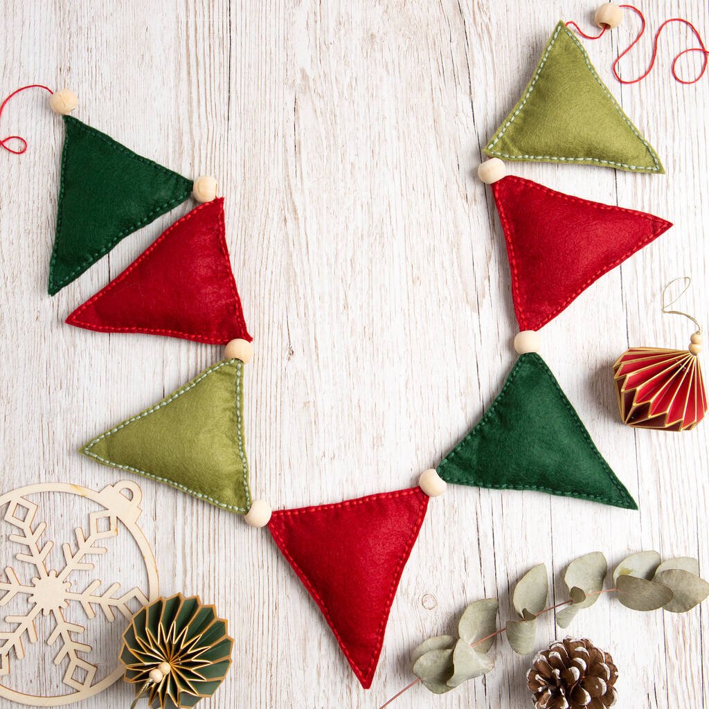 Christmas Flag Garland Felt Craft Kit - Toys & Games - The Present King