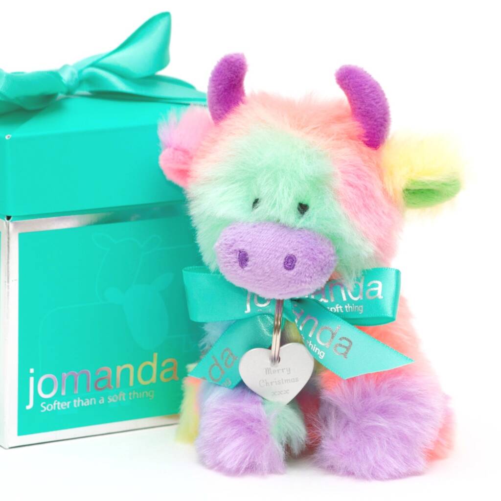 Christmas Mini Highland Rainbow Cow, Gift Boxed - Toys & Games - The Present King