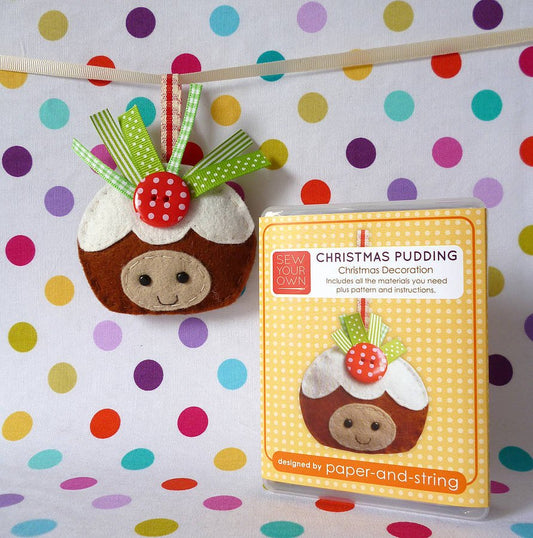 Christmas Pudding Decoration Mini Sewing Kit, Brown - Toys & Games - The Present King