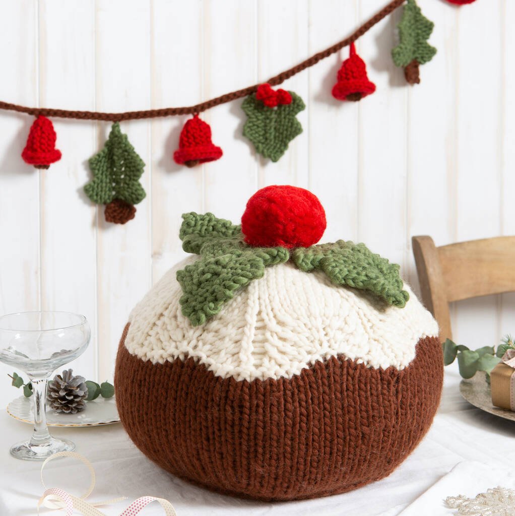 Christmas Pudding Knitting Kit - Toys & Games - The Present King