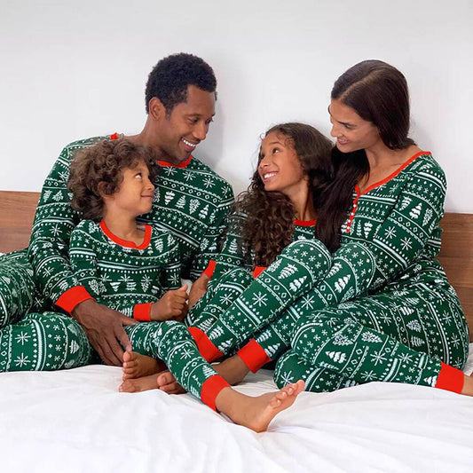 Christmas Pyjamas Family Matching Green, Green - Clothing & Accessories - The Present King