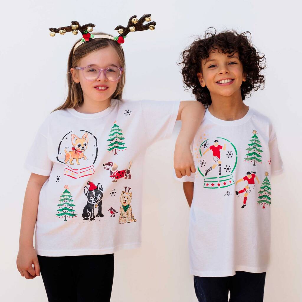 Christmas Snow Globe - Children's T Shirt Painting, Snow - Toys & Games - The Present King