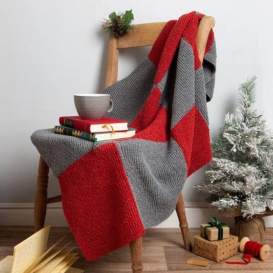 Christmas Square Blanket Beginners Knitting Kit - Toys & Games - The Present King