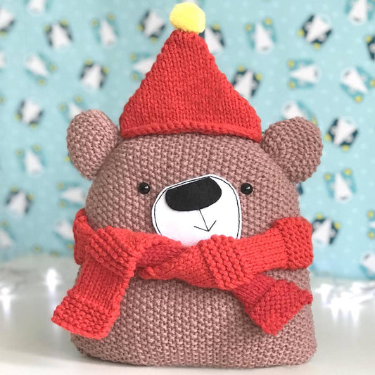 Chunky Teddy Bear Knitting Pattern, Brown - Toys & Games - The Present King