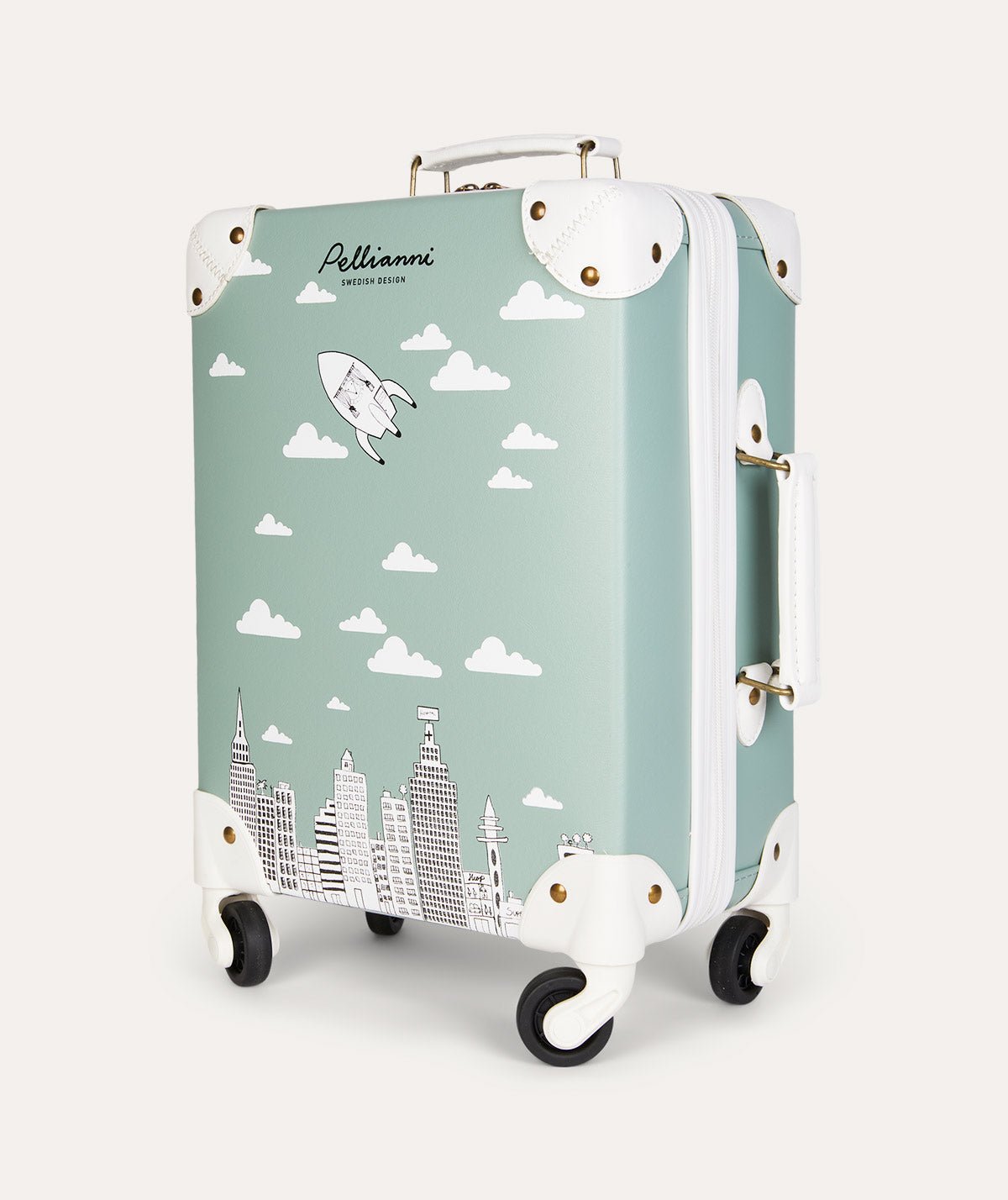 City Suitcase - Aqua - Luggage & Bags - The Present King