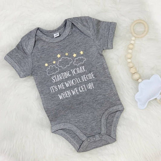 Clouds And Stars Babygrow Unisex New Baby Gift - Baby & Toddler Clothing > Baby & Toddler Sleepwear - The Present King