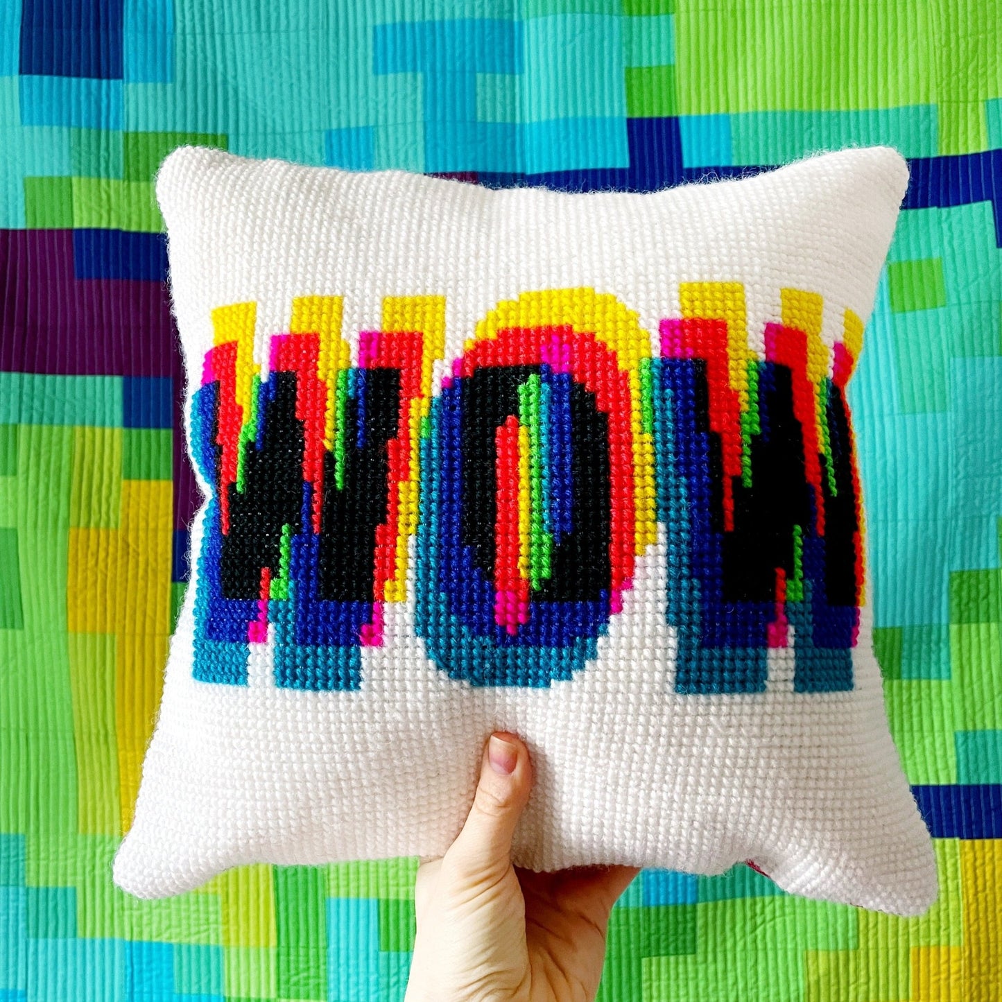 Cmyk Wow Chunky Cross Stitch Kit, Multi - Coloured - Toys & Games - The Present King