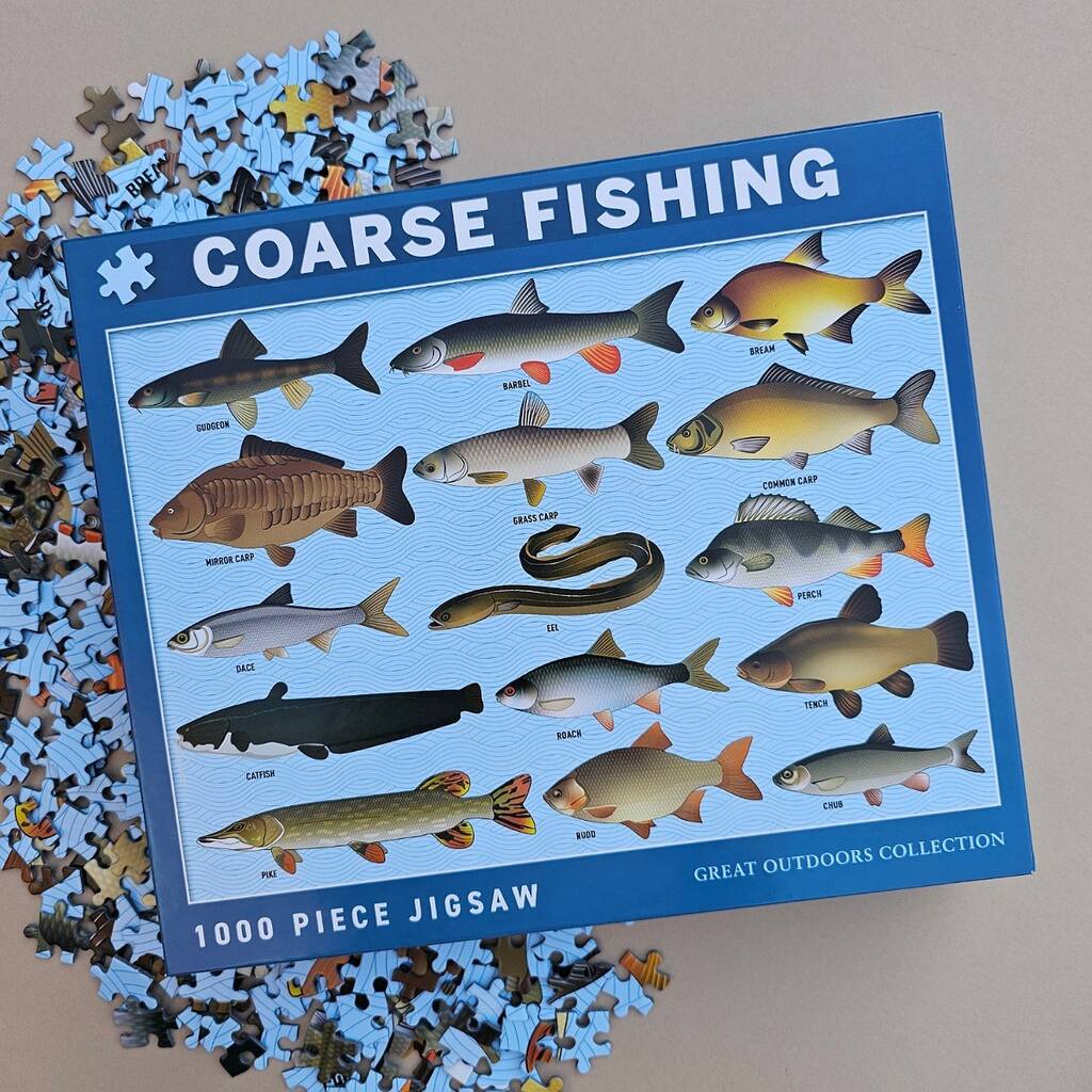 Coarse Fishing 1000 Piece Jigsaw, Blue - Toys & Games - The Present King