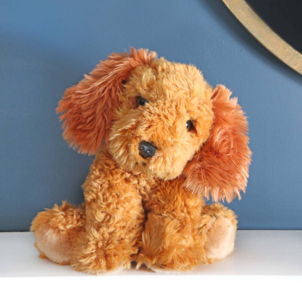 Cockapoo Soft Plush Toy Dog, Brown - Toys & Games - The Present King