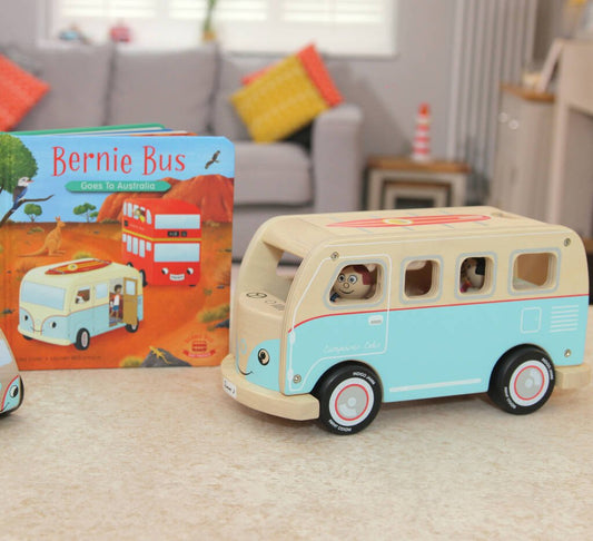 Colin Campervan And Bernie Bus Goes To Australia Book, Blue - Toys & Games - The Present King