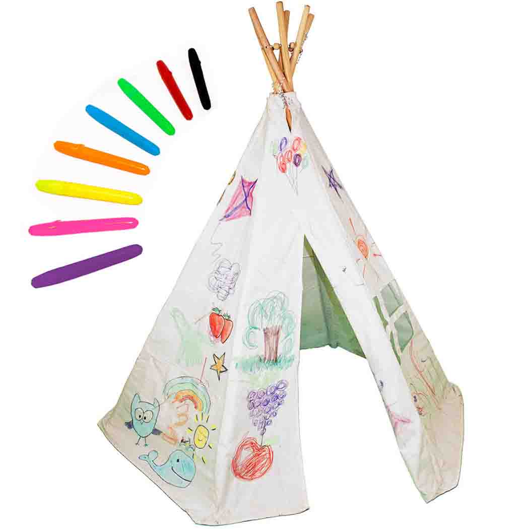 Colour - In Teepee Play Tent - Toys & Games - The Present King