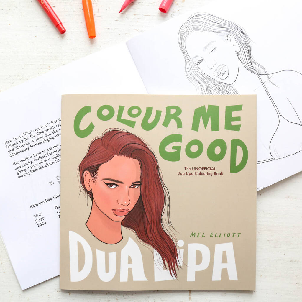 Colour Me Good Dua Lipa Colouring Book - Toys & Games - The Present King