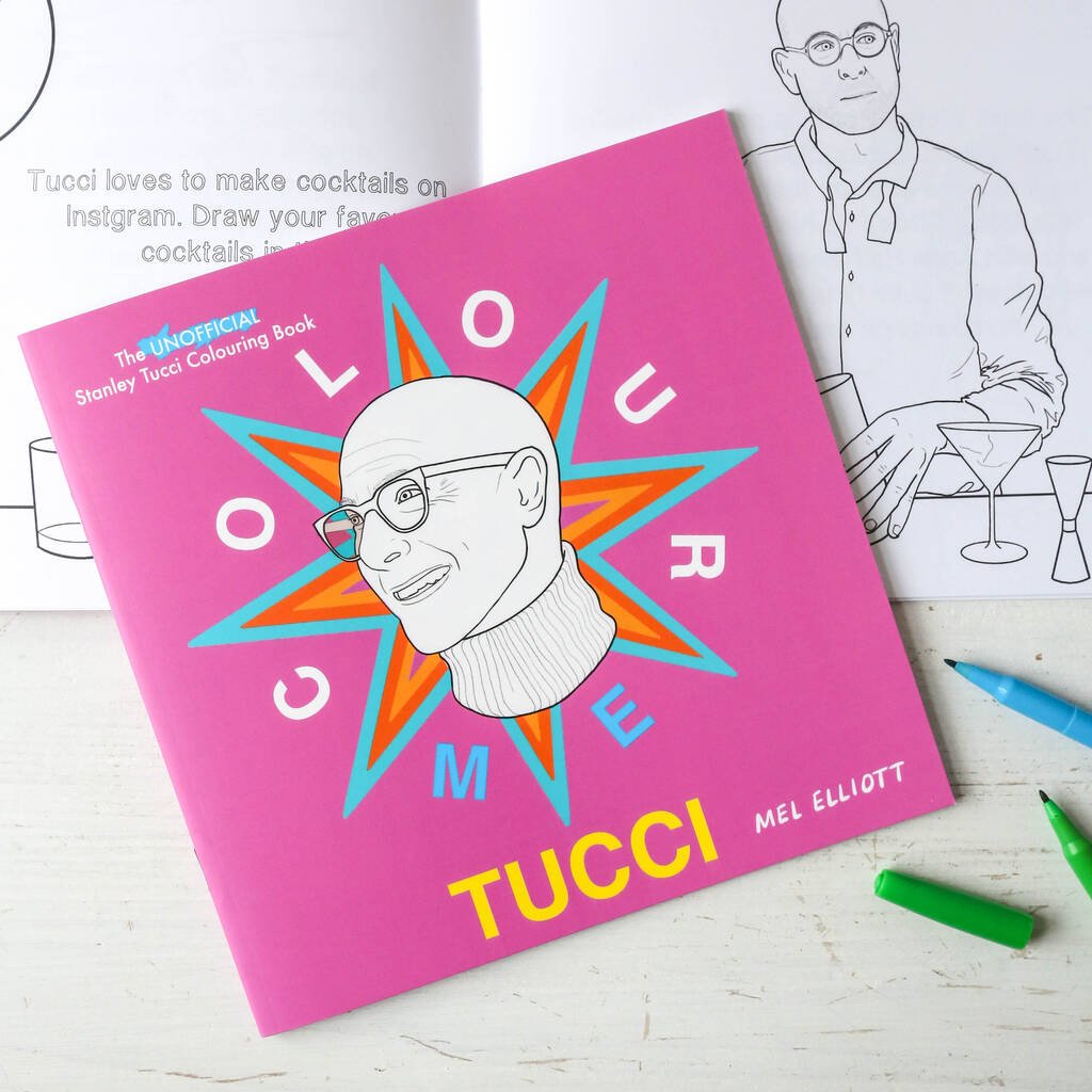 Colour Me Tucci' Stanley Tucci Colouring Book - Toys & Games - The Present King