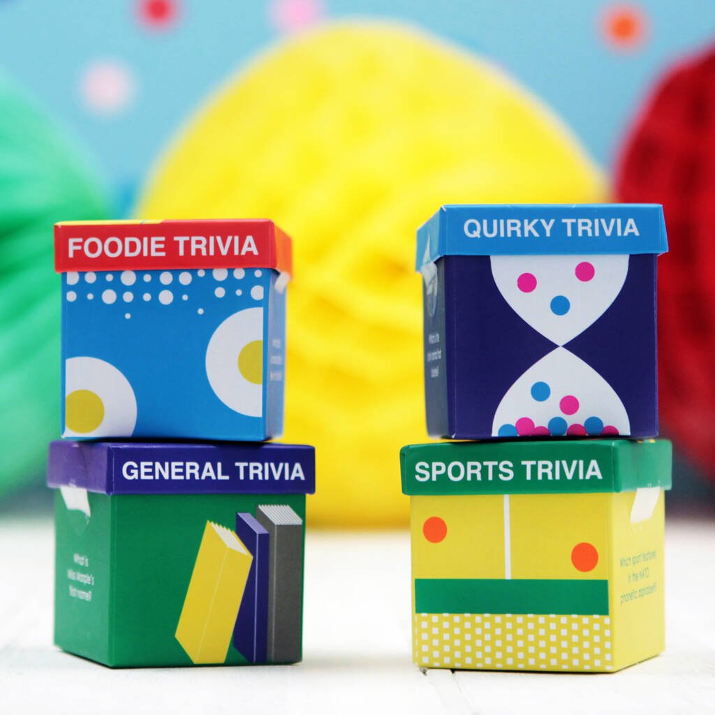 Colourful Boxes Of Themed Trivia, Multiple Choices Available - Toys & Games - The Present King