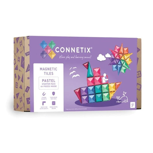 Connetix Tiles - 64 Piece Pastel Starter Pack - Toys & Games - The Present King