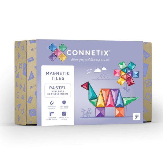 Connetix Tiles Pastel Mini Pack 24 Pieces - Toys & Games - The Present King