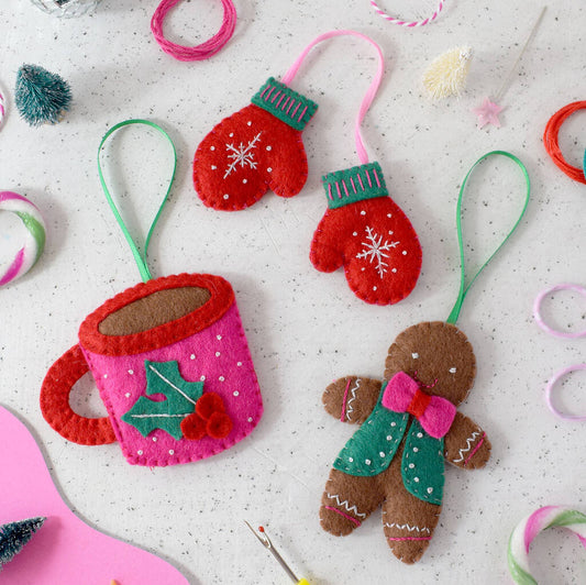 Cosy Christmas' Felt Decoration Craft Kit - Toys & Games - The Present King