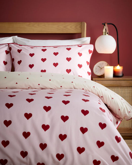 Cotton Heart Spot Print Bedding Set - Home & Garden - The Present King