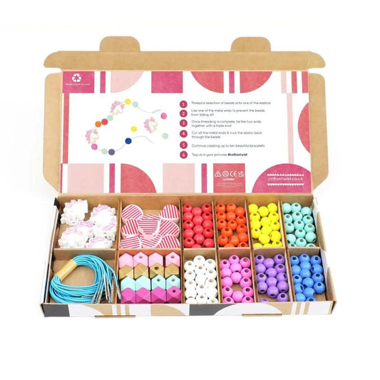 Cotton Twist Bracelet Making Kit - Unicorns & Rainbows - Toys & Games - The Present King