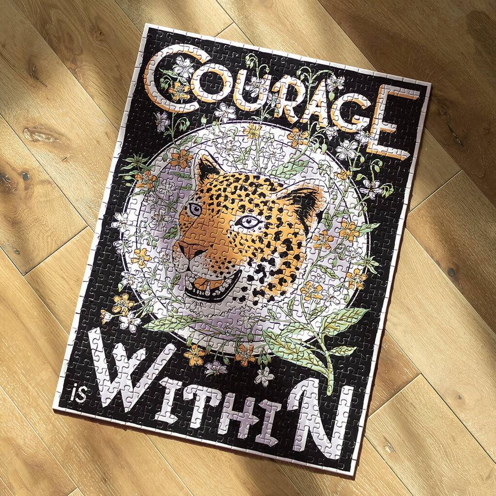 Courage Is Within Puzzle 500 Pieces, Purple - Toys & Games - The Present King