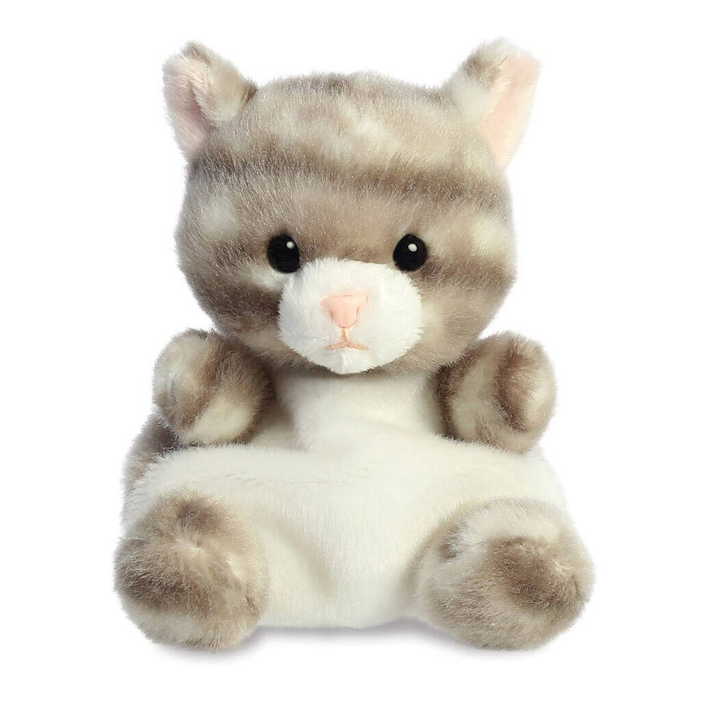 Crazy Cat Teddy / Soft Toy, Grey - Toys & Games - The Present King