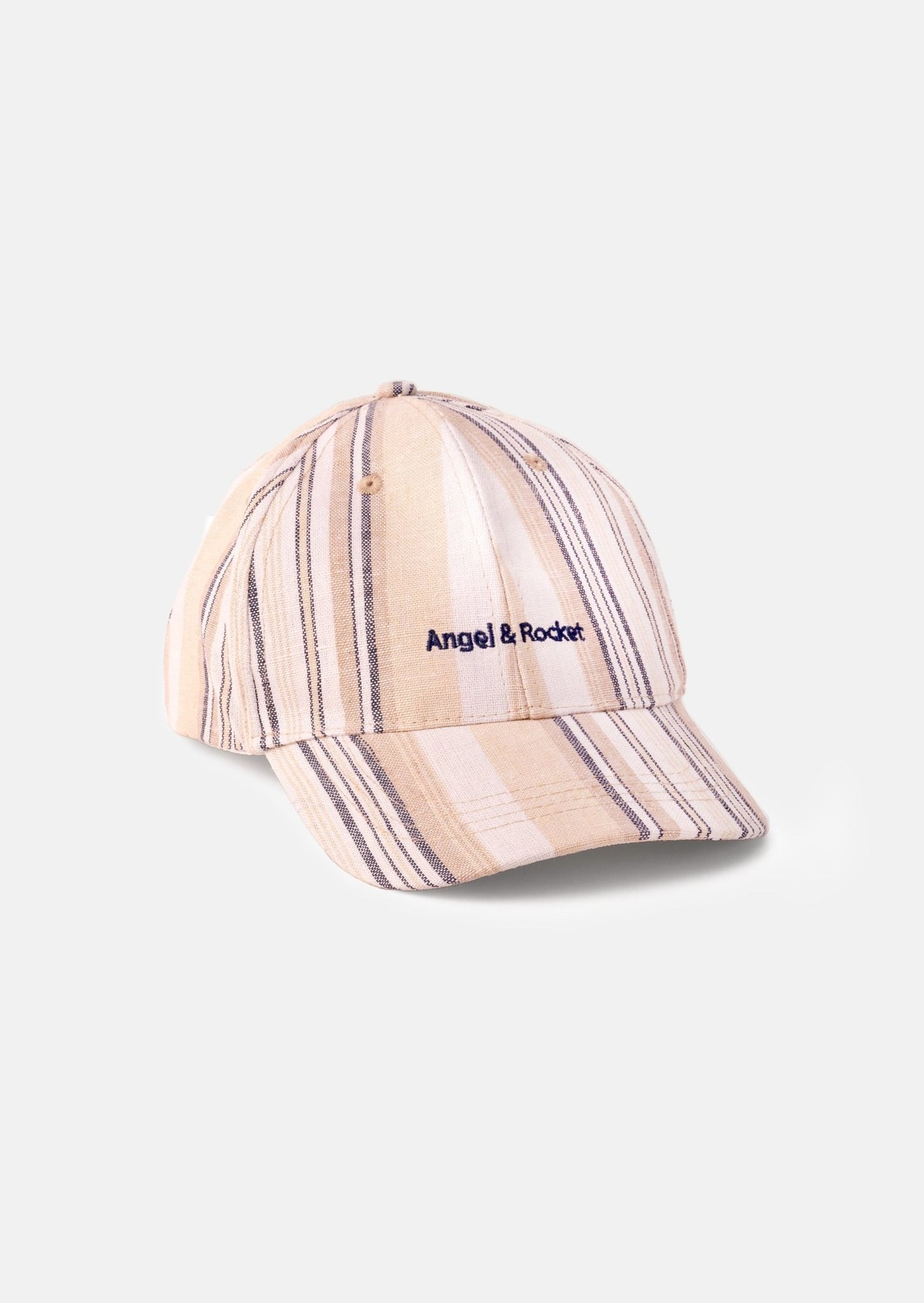 Cream Striped Baseball Cap - Clothing & Accessories - The Present King