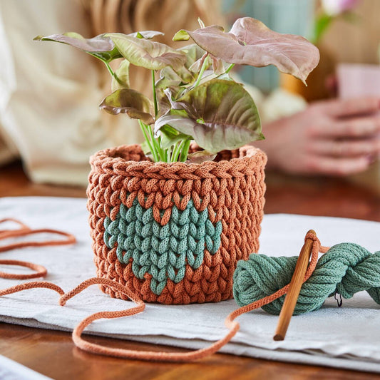 Crochet Heart Basket Kit - Toys & Games - The Present King