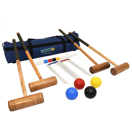 Croquet Set - Full Size - Premium 4 Player Set - Outdoor - Toys & Games - The Present King