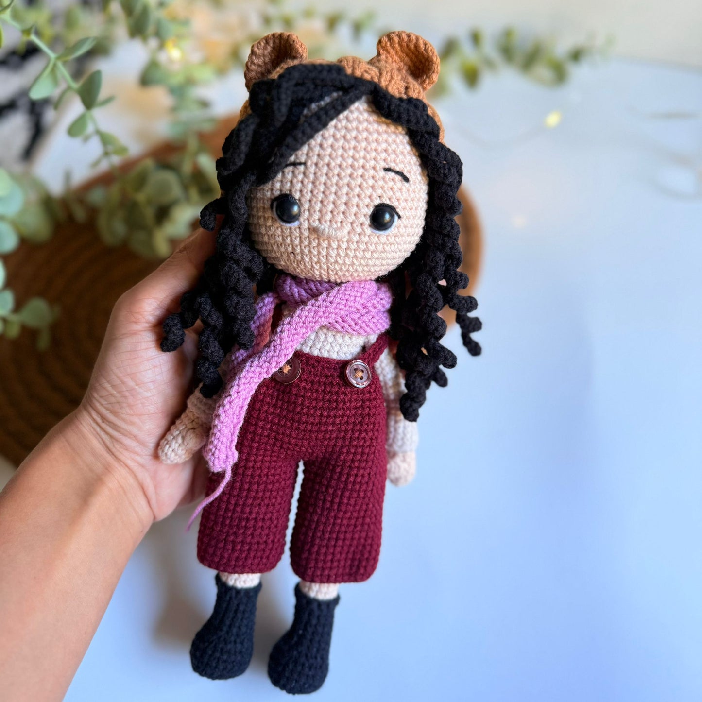 Curly Hair Crochet Doll, Handmade Toys - Toys & Games - The Present King